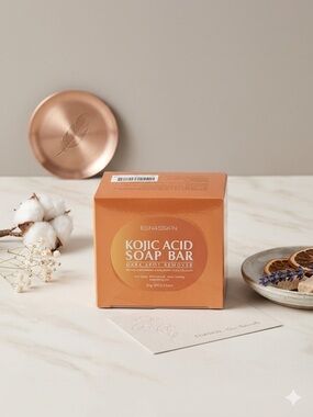 Skin Brightening Kojic Acid Soap - Gold and Orange Box